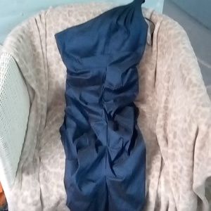 Metallic blue cocktail dress size 10